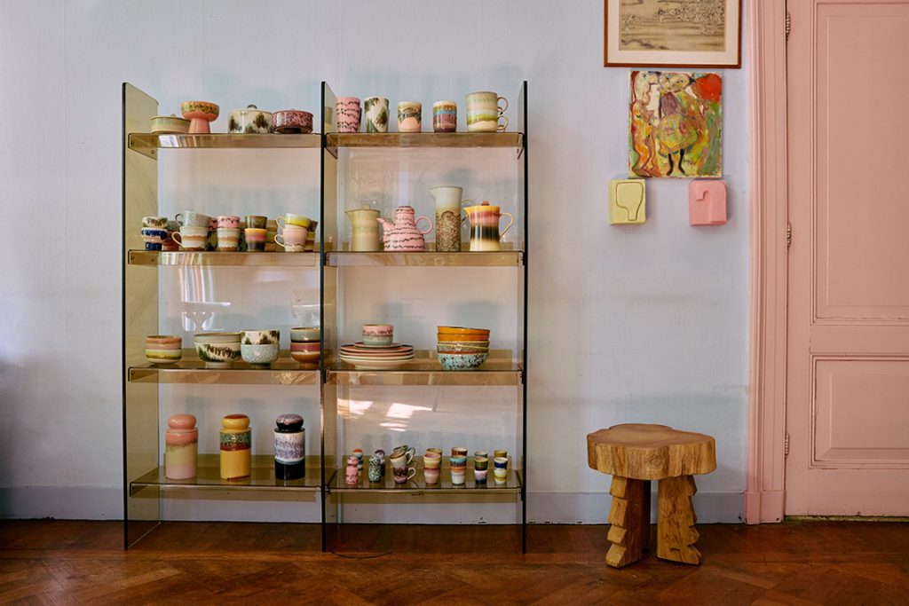 Acrylic cabinet olive green HKliving